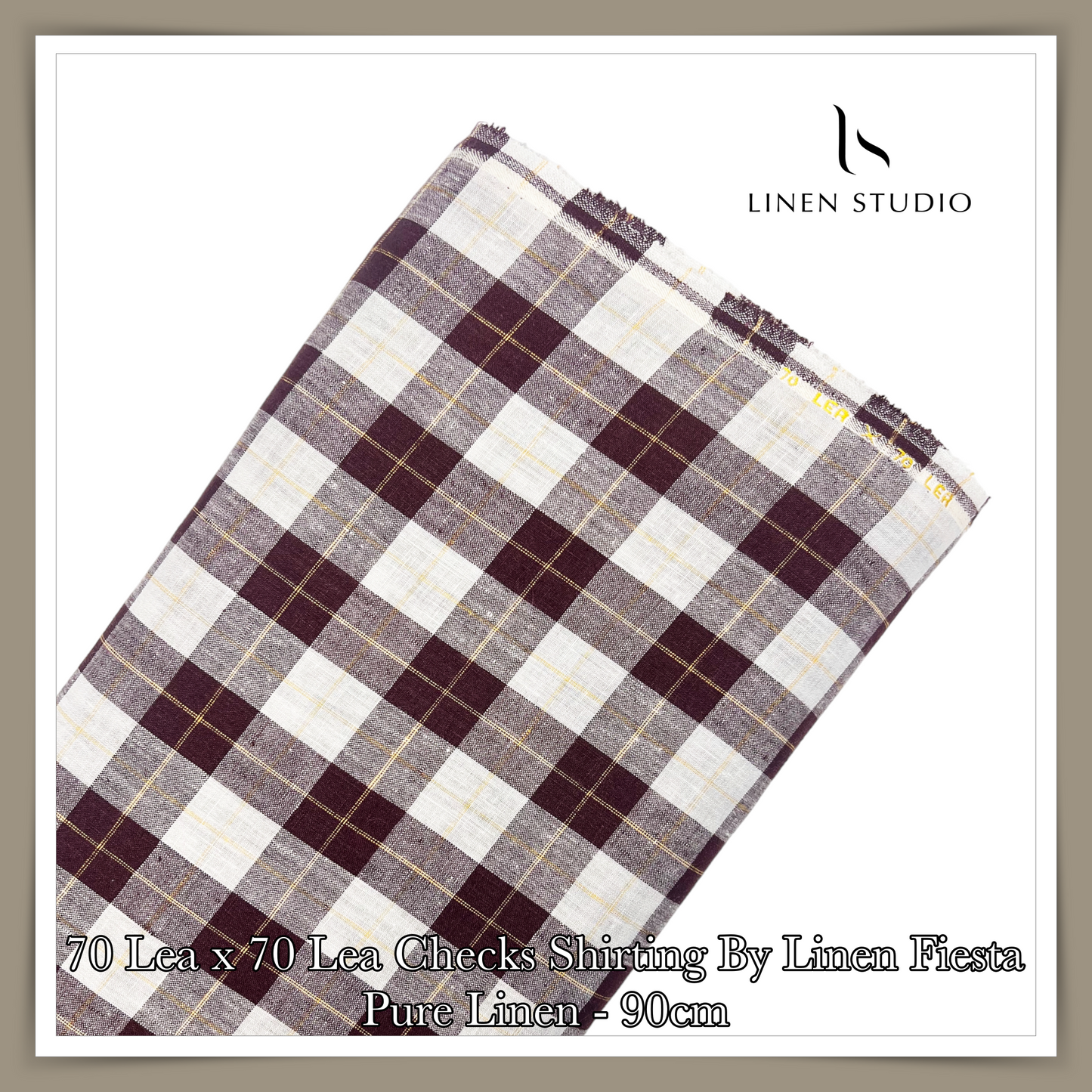 90 cm Shirting - END BIT (65%) - Linen Studio