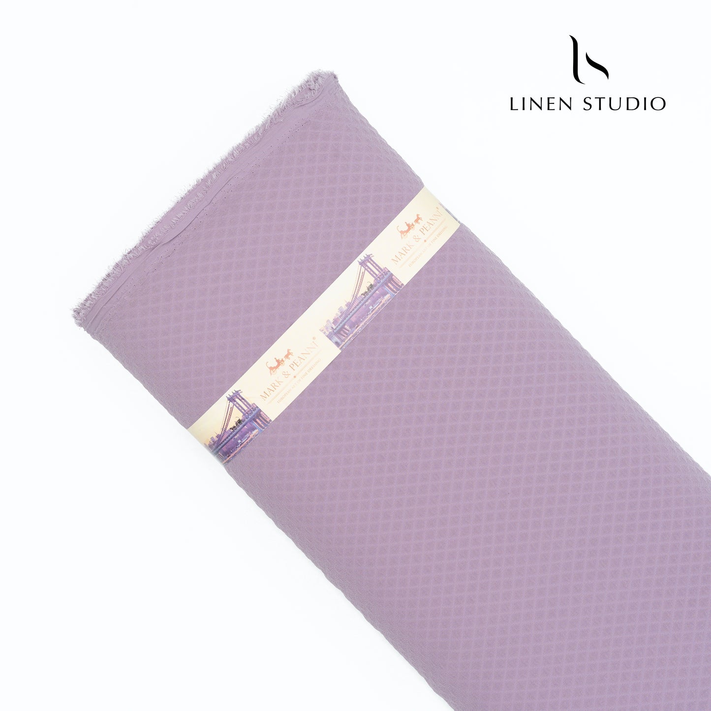 Mark & Peanni Diamond Checks Suiting - Lilac - Linen Studio