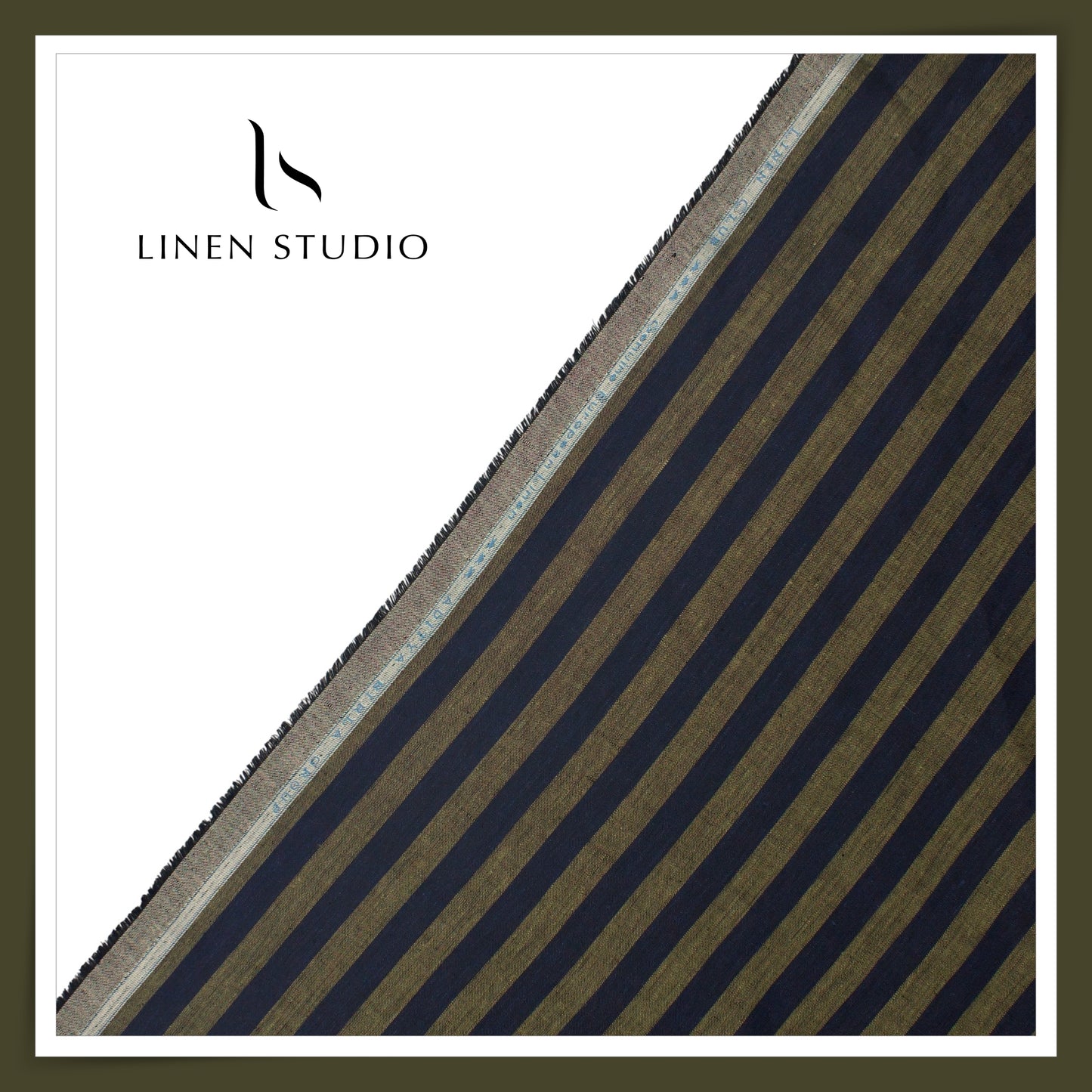 1.10 MTR SHIRTING - 60 LEA STRIPES BY LINEN CLUB (FLAT RATE)