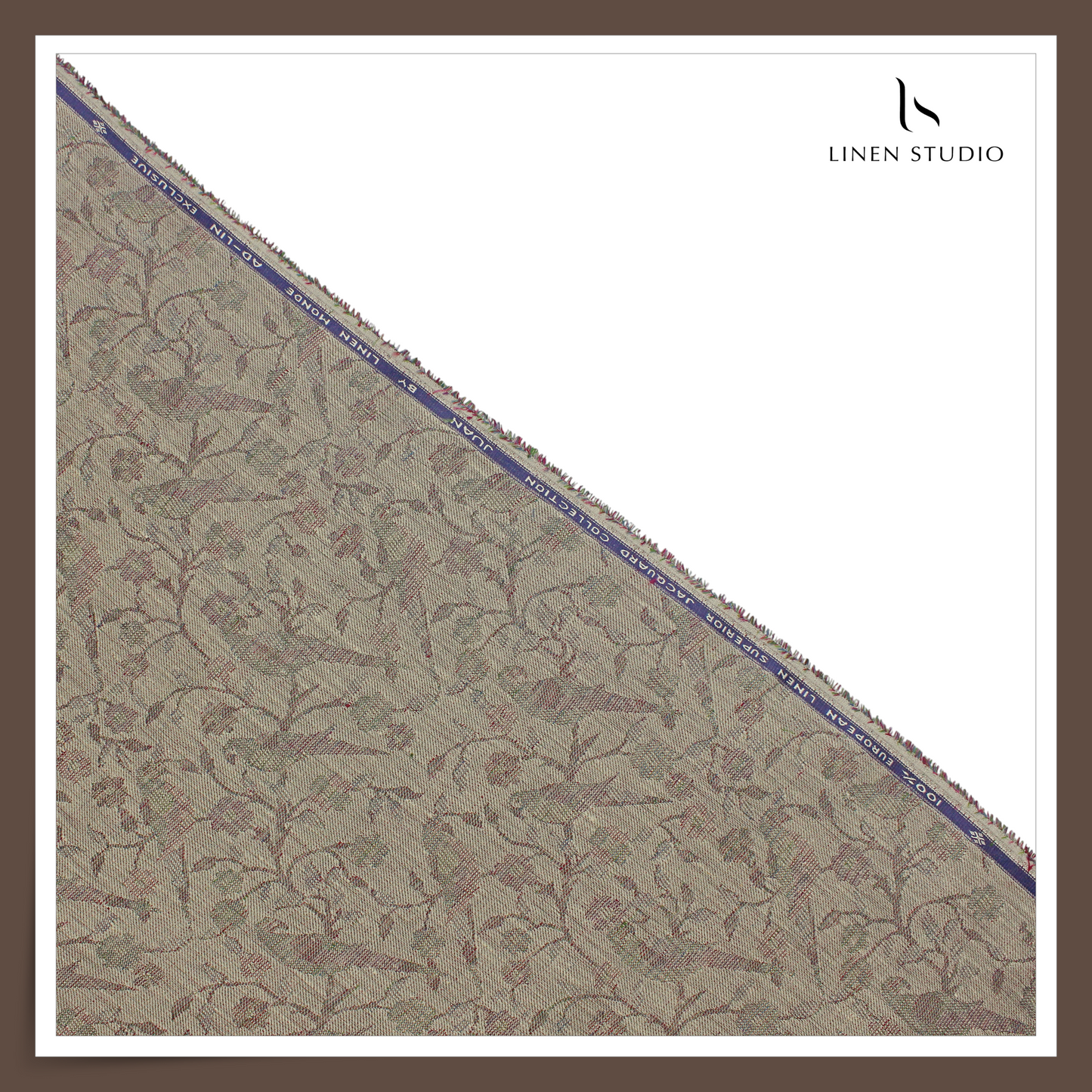 1.10 MTR SHIRTING - 70 LEA JACQUARD BY LINEN VOGUE (FLAT RATE)