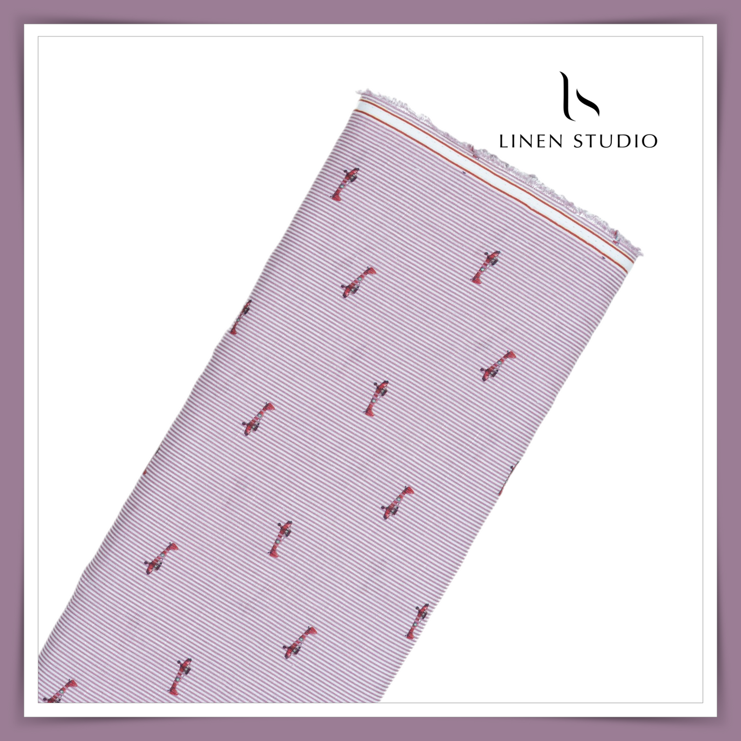 Burgoyne Pure Linen Digital Print - Vimaan (60% SALE)