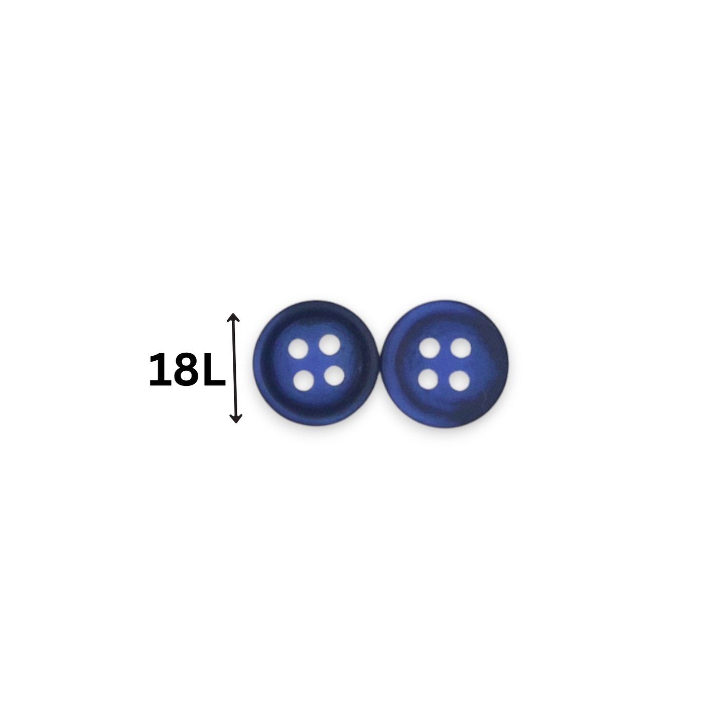 Round Rim 4 Hole Blue Dual Colour Fancy Shirt Buttons