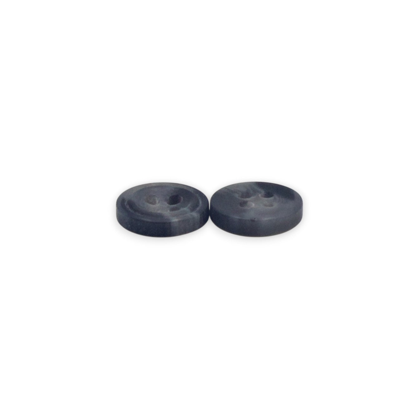 Round Rim 4 Hole Grey Dual Colour Fancy Shirt Buttons