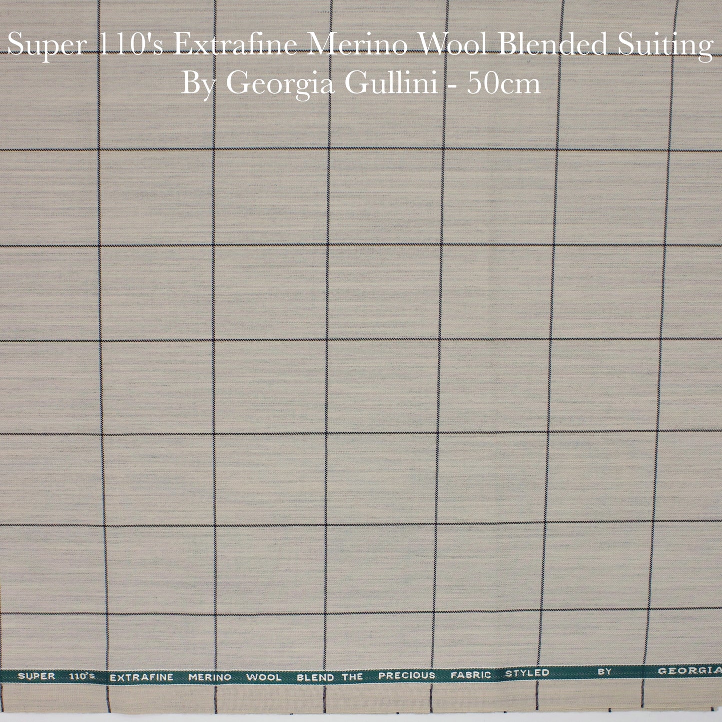 50 Cm Suiting Fabric - END BIT (80%) - Linen Studio