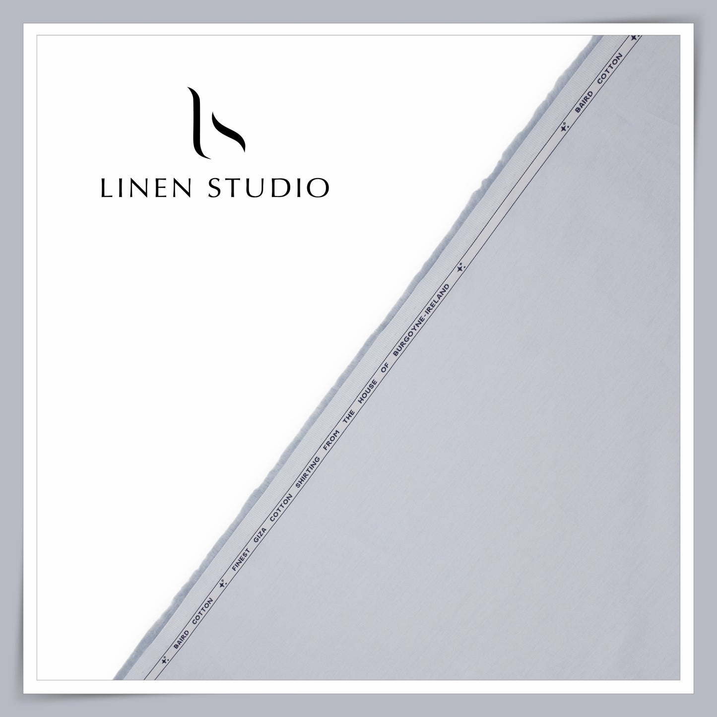 60 CMS SHIRTING - FINEST GIZA COTTON PLAIN BY BURGOYNE 101 (FLAT RATE)