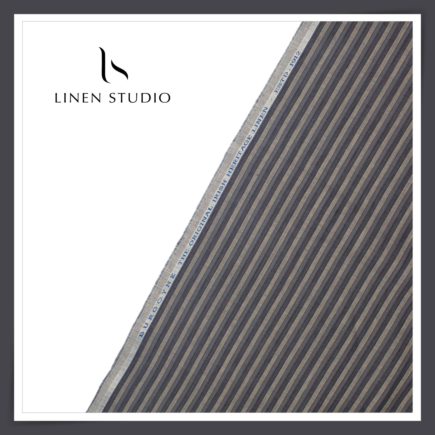 90 CMS SHIRTING - 60 LEA STRIPES BY BURGOYNE (FLAT RATE)