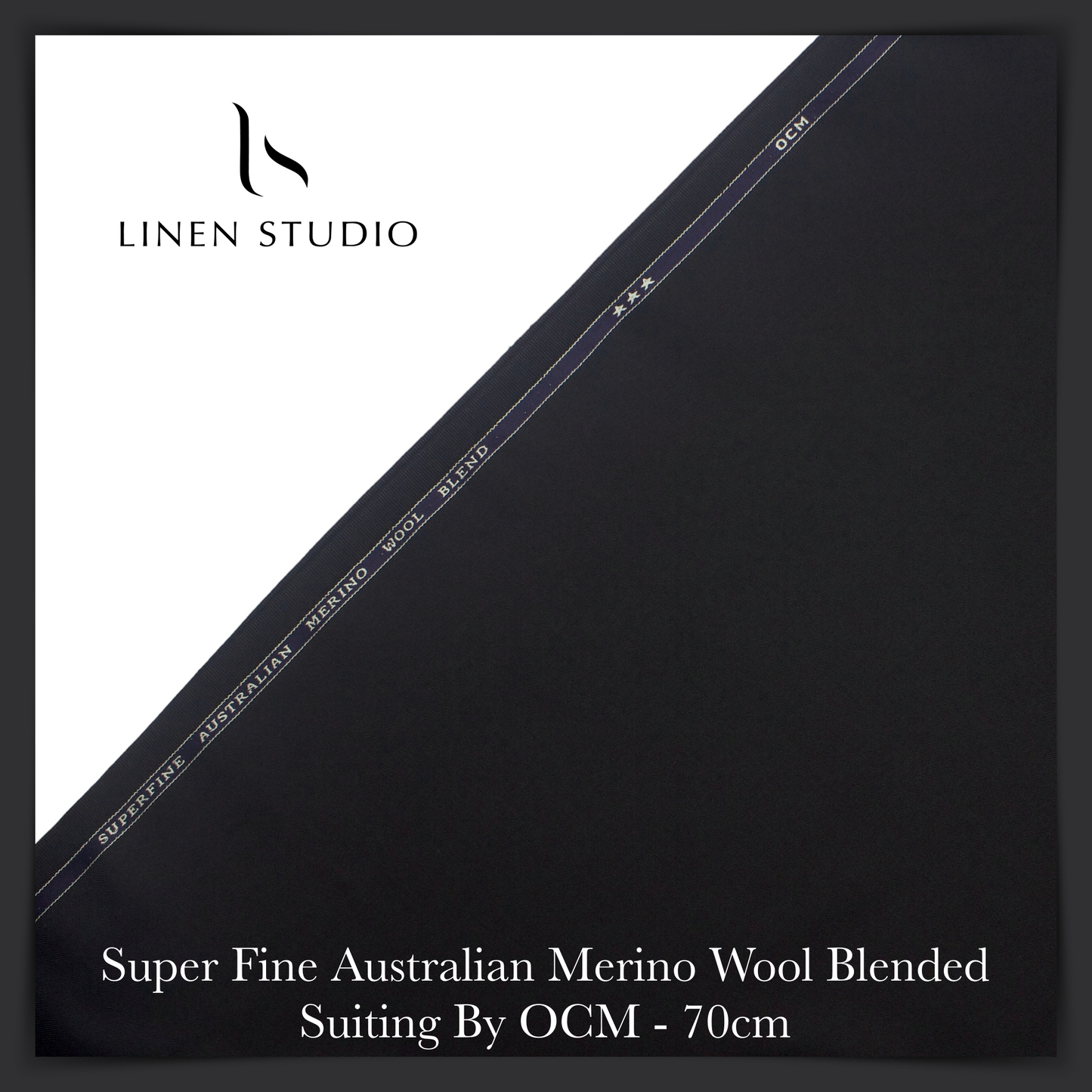 70 Cm Suiting Fabric - END BIT (65%) - Linen Studio