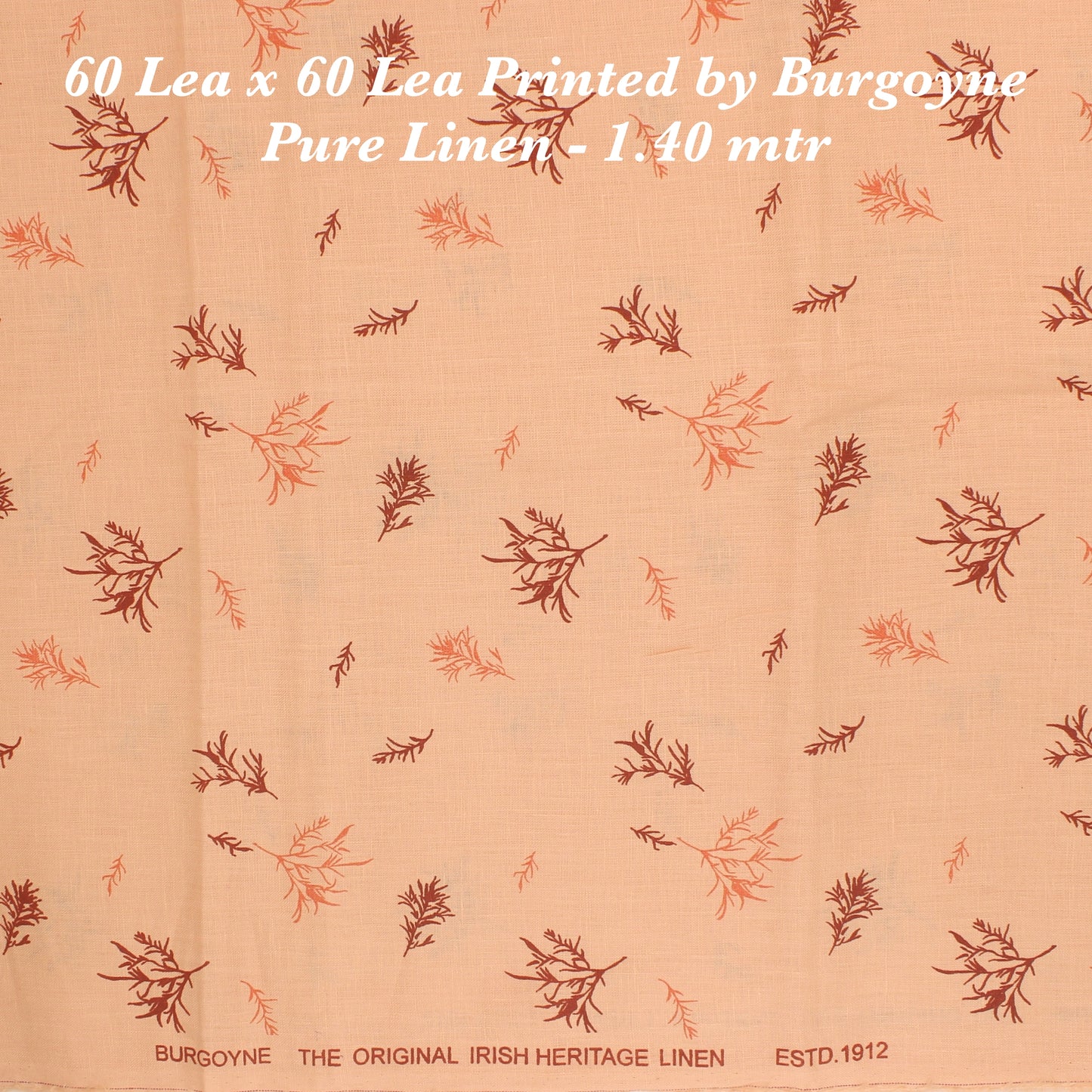 1.40 mtr 60 Lea Pure Linen - END BIT (20%) - Linen Studio