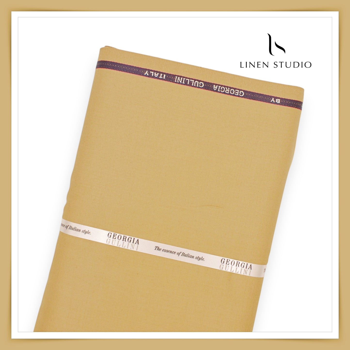 100% Wrinkle Free PW Suiting by Georgia Gullini Italy - Desert Sand