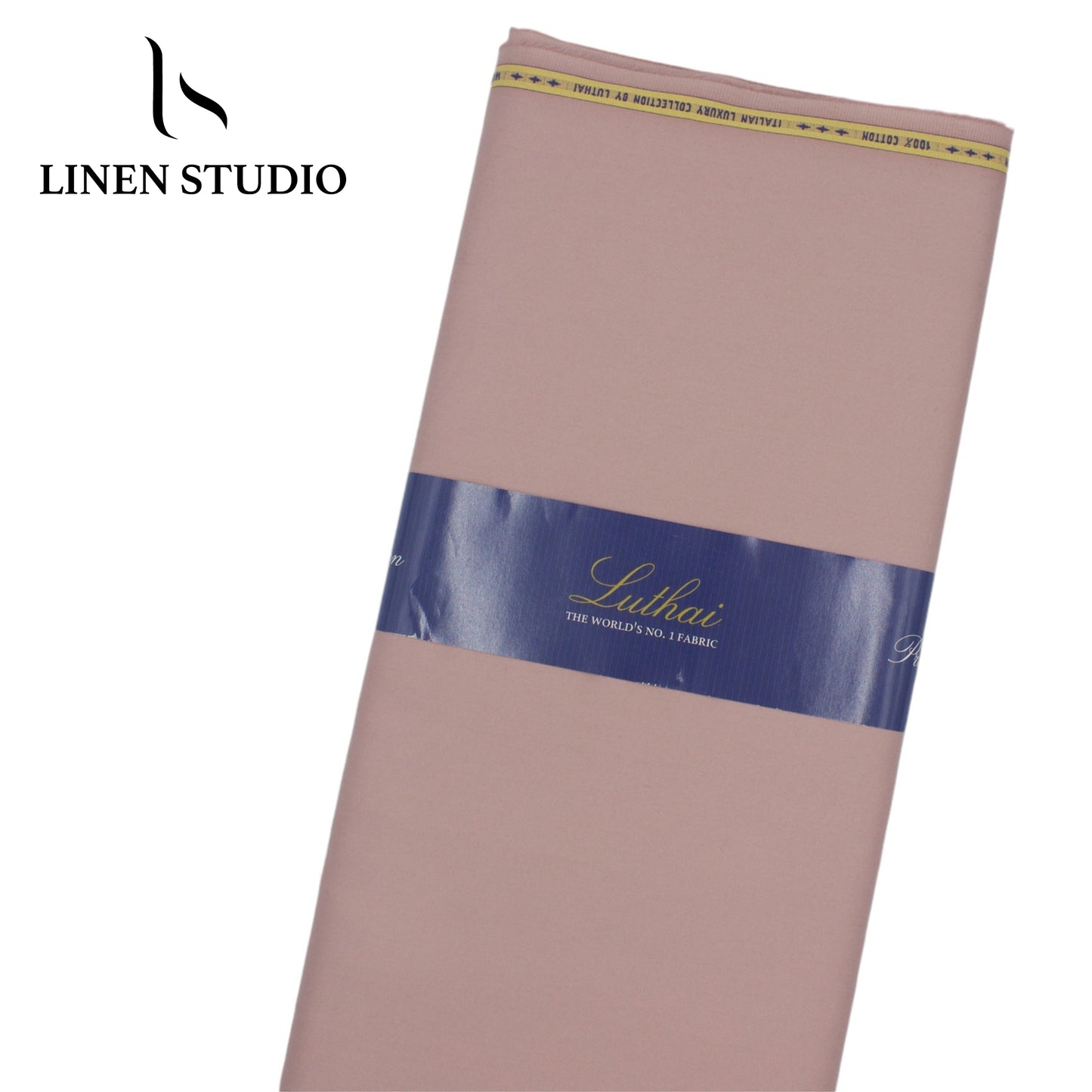 Luthai 100% Luxury Cotton Satin Shirting - Turkish Rose