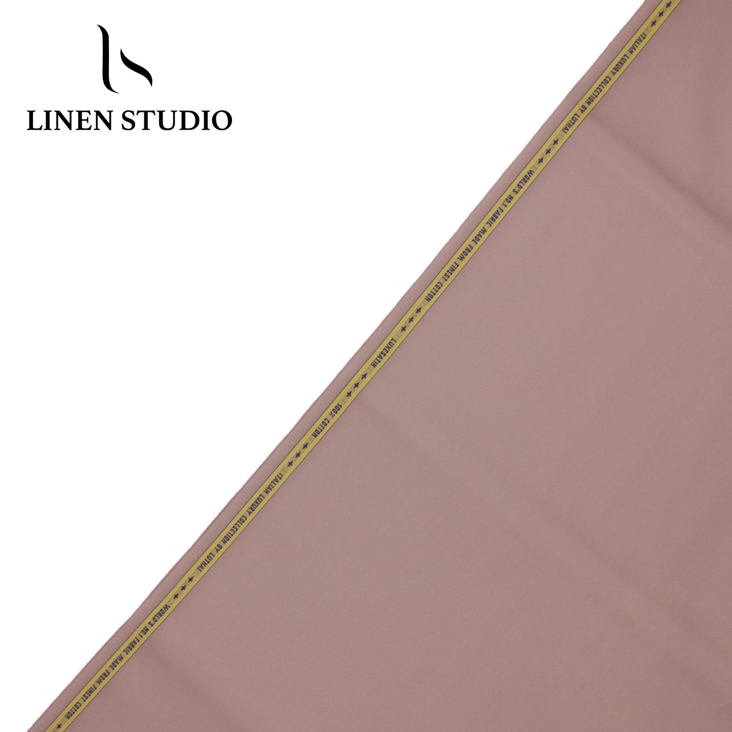 Luthai 100% Luxury Cotton Satin Shirting - Turkish Rose