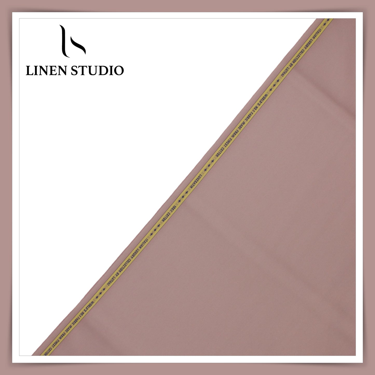 Luthai 100% Luxury Cotton Satin Shirting - Turkish Rose (Highest Selling)