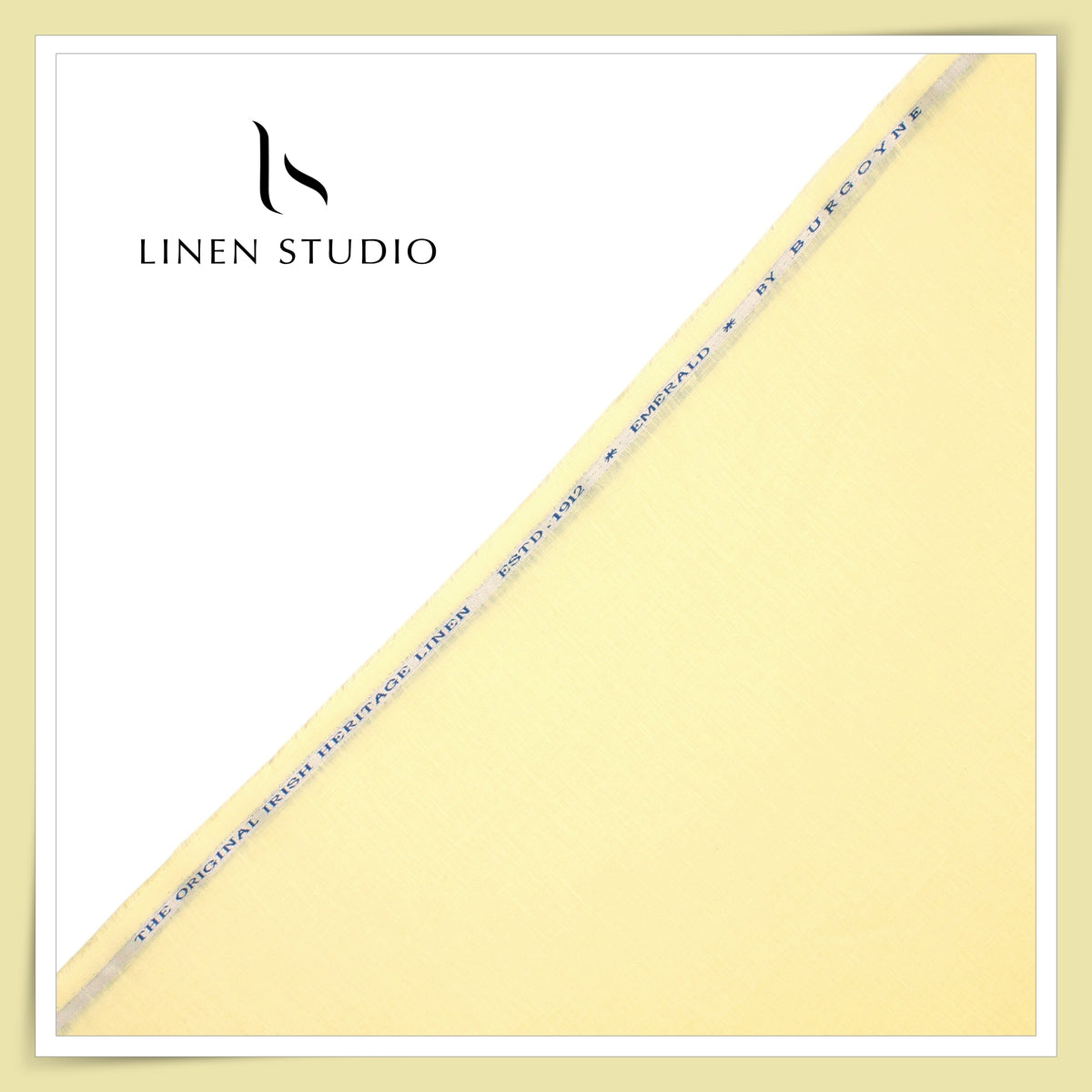 1.10 MTR SHIRTING - PURE LINEN 70 LEA PLAIN COLOUR BY BURGOYNE EB 104 (FLAT RATE)