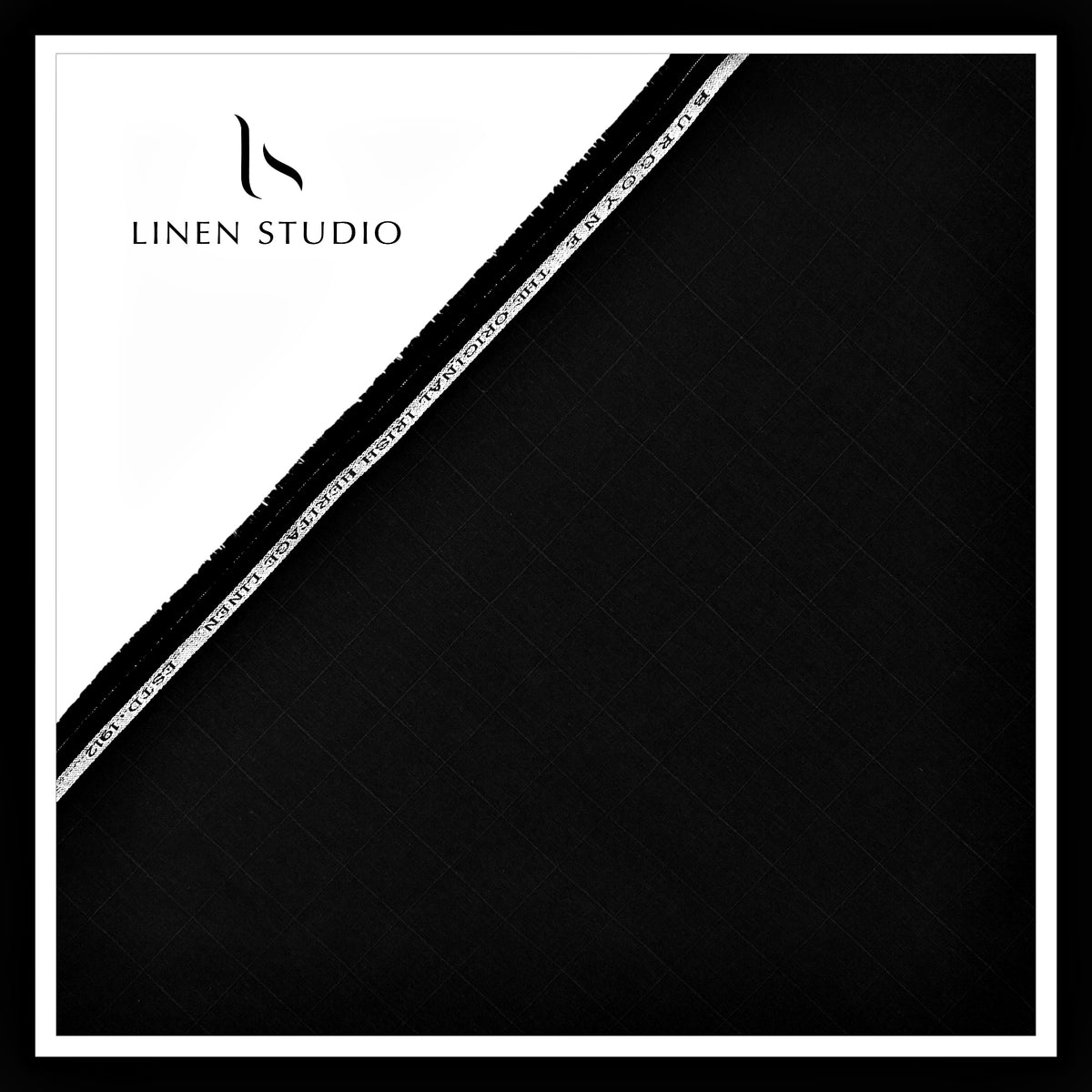 1.00 MTR SHIRTING - PURE LINEN 70 LEA SELF CHECKS BY BURGOYNE EB 104 (FLAT RATE)