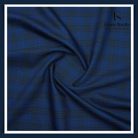 120's Australian Merino Wool Rich Luxury Suiting by Montlino - F5089 (Zoom In) (NEW)
