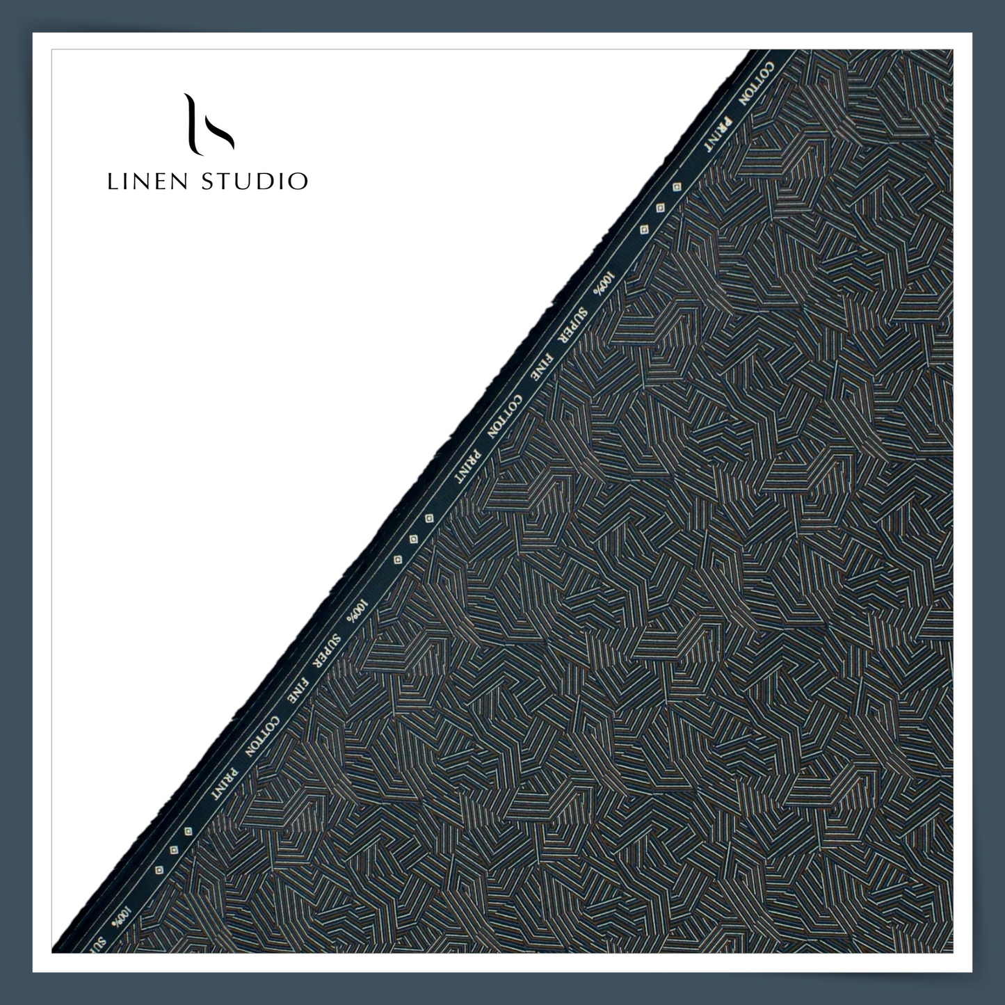 90CM SHIRTING - SUPER FINE COTTON PRINT EB 105 (FLAT RATE)