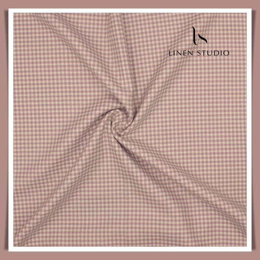 60 CM SUITING - 140'S WOOL / LINEN / SILK BY VERCELLI LONDON HUE SHEPARD CHECKS (FLAT RATE)