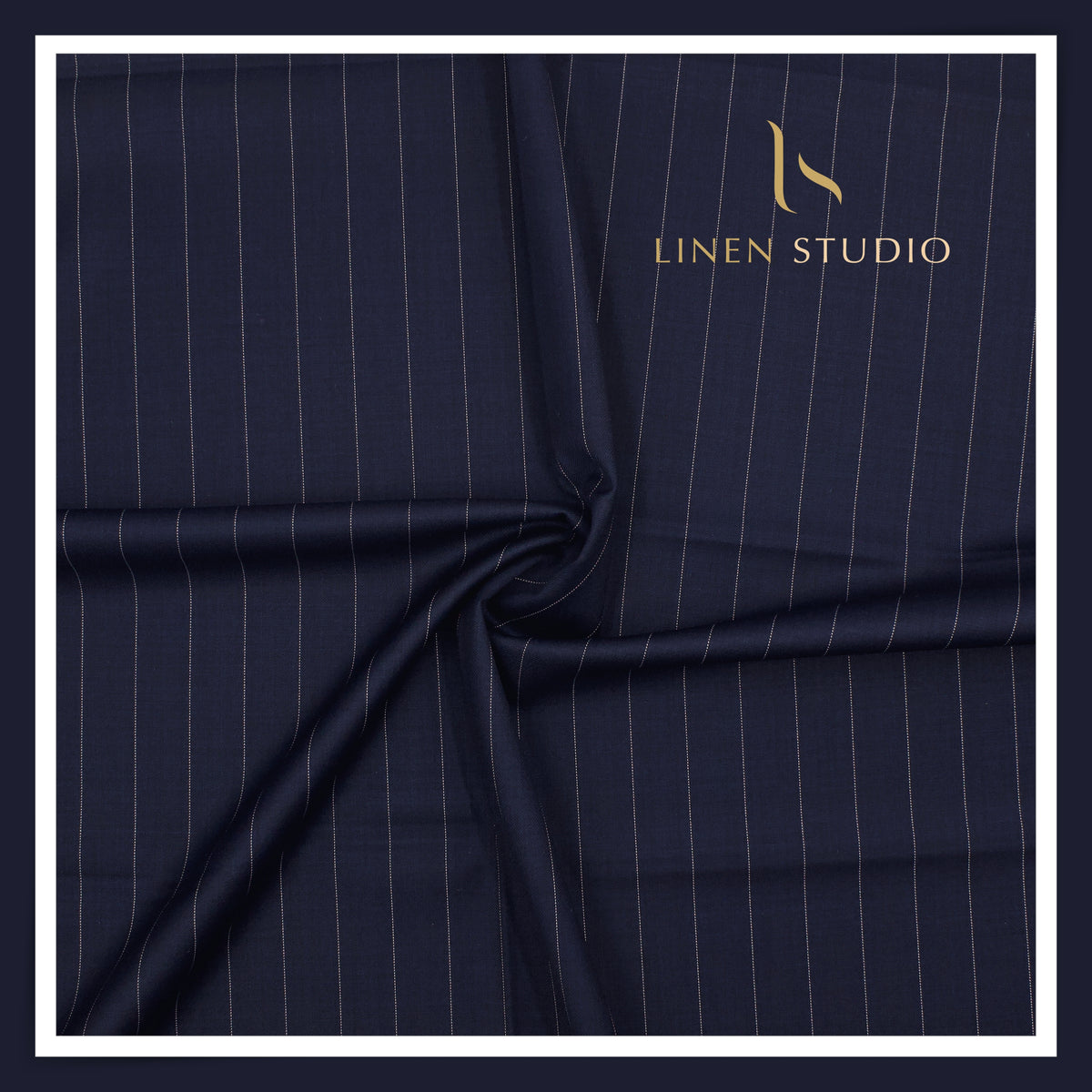 50 CM SUITING - LUXUS 120'S AUSTRALIAN MERINO WOOL STRIPES BY VERCELI EB 105 (FLAT RATE)
