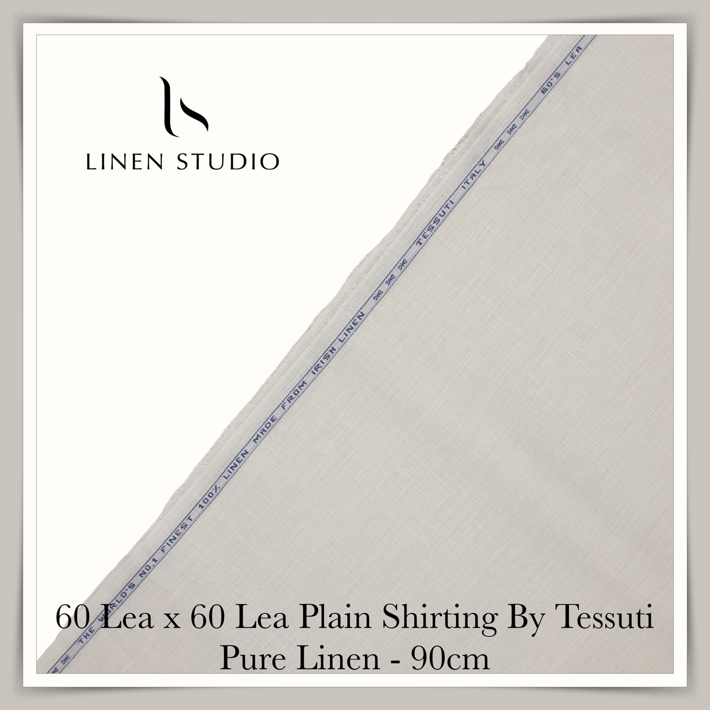 90 cm Shirting - END BIT (65%) - Linen Studio