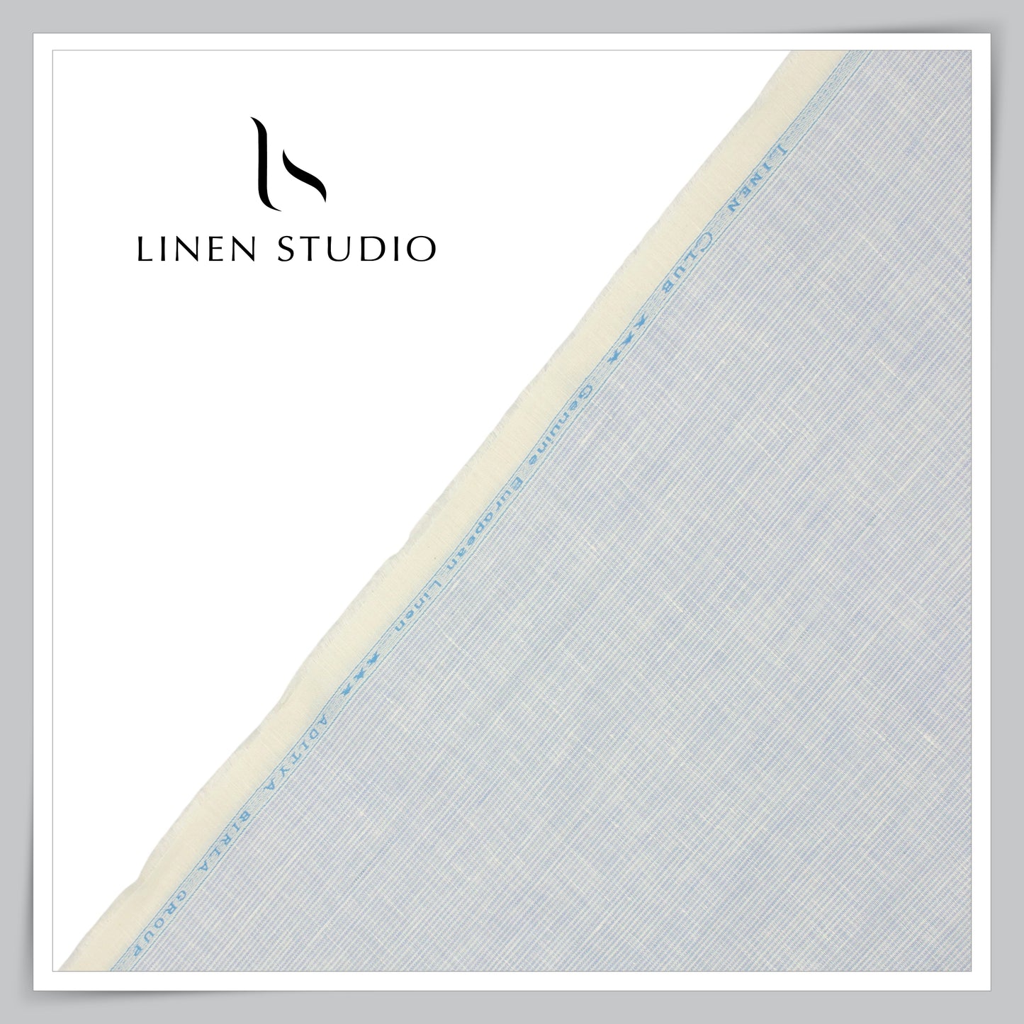 40 CMS SHIRTING - PURE LINEN 60 LEA STRIPES BY LINEN CLUB 107(FLAT RATE)