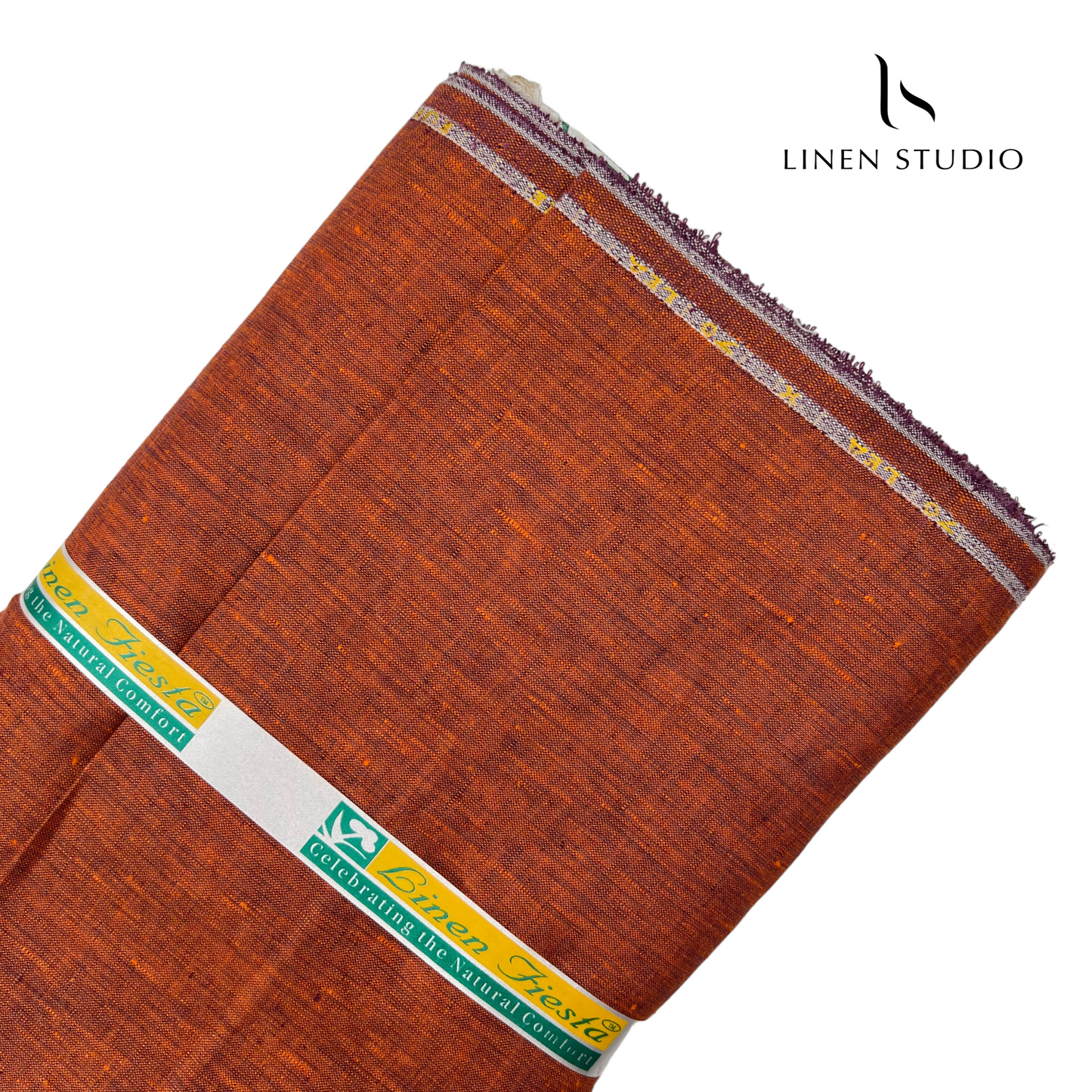 70 Lea Brick Pure Linen - Linen Studio