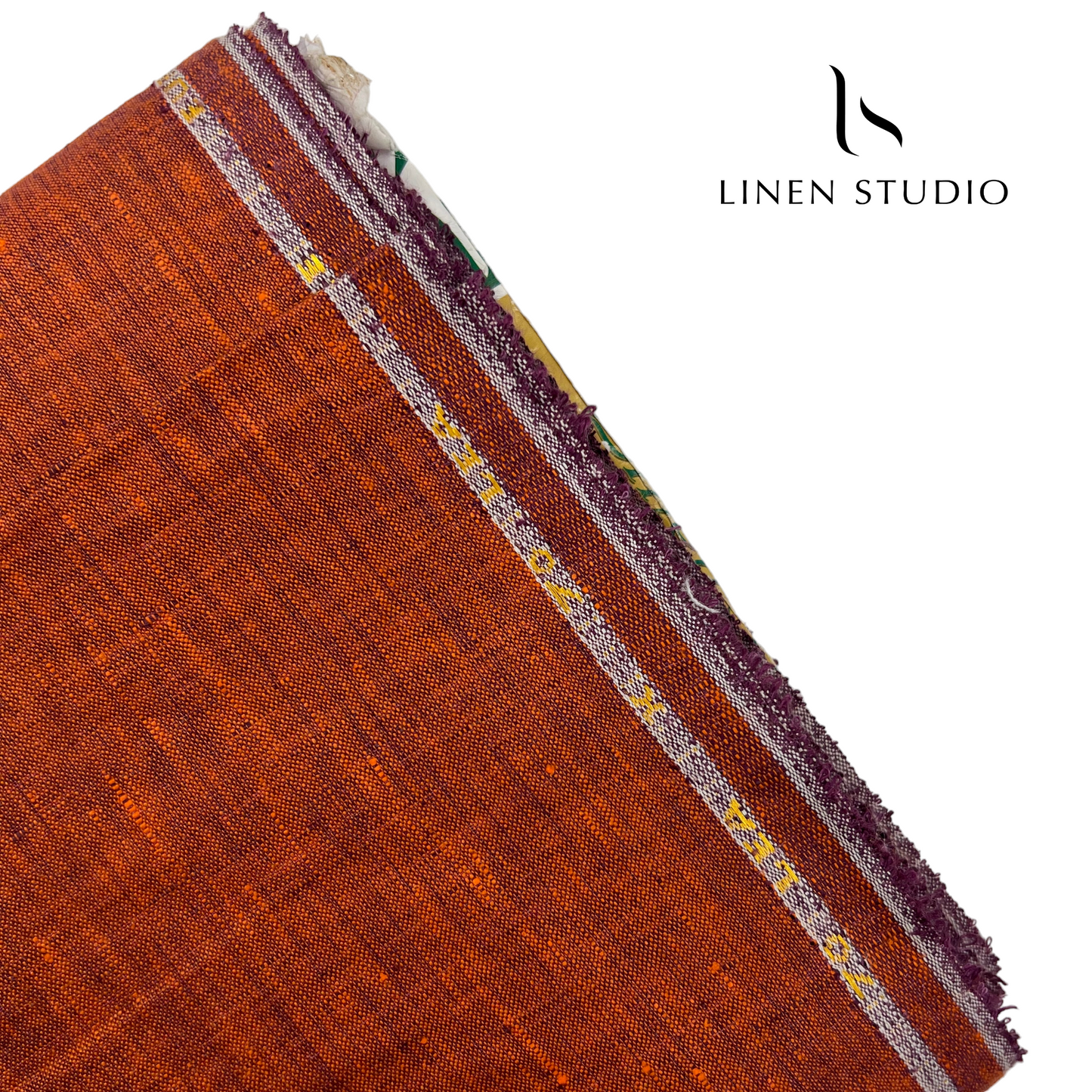 70 Lea Brick Pure Linen - Linen Studio