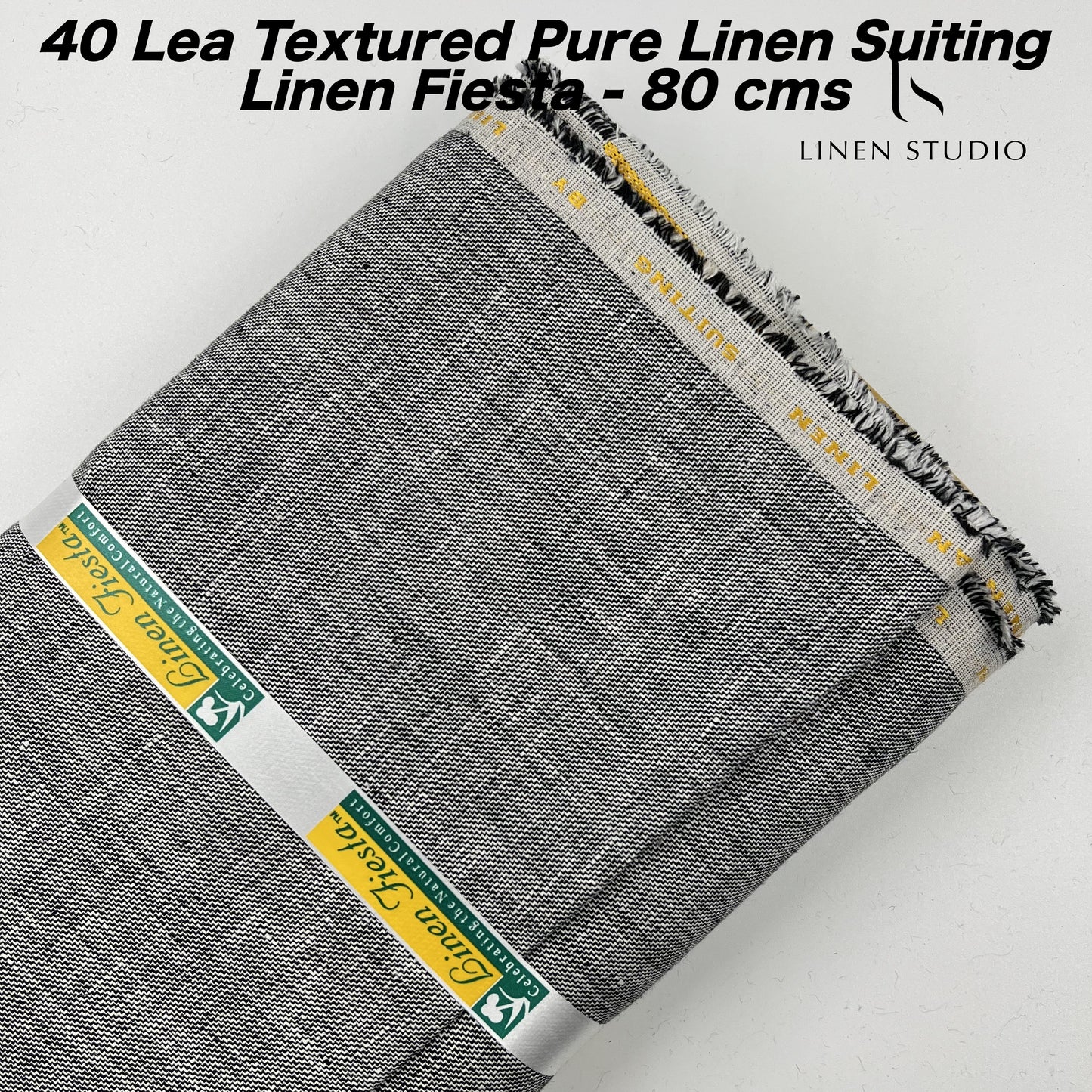 80 Cm Pure Linen Suiting - END BIT (50%) - Linen Studio