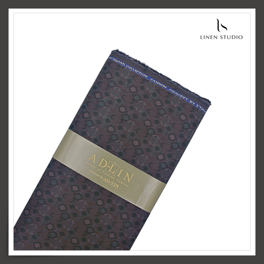 REVERSIBLE 100% Giza Cotton LA Finished Jacquard Shirting - 04 (NEW) (Zoom In)