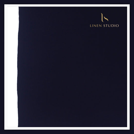 Indonesian Lachka Suiting (Korean Pants) - Navy Blue - Linen Studio