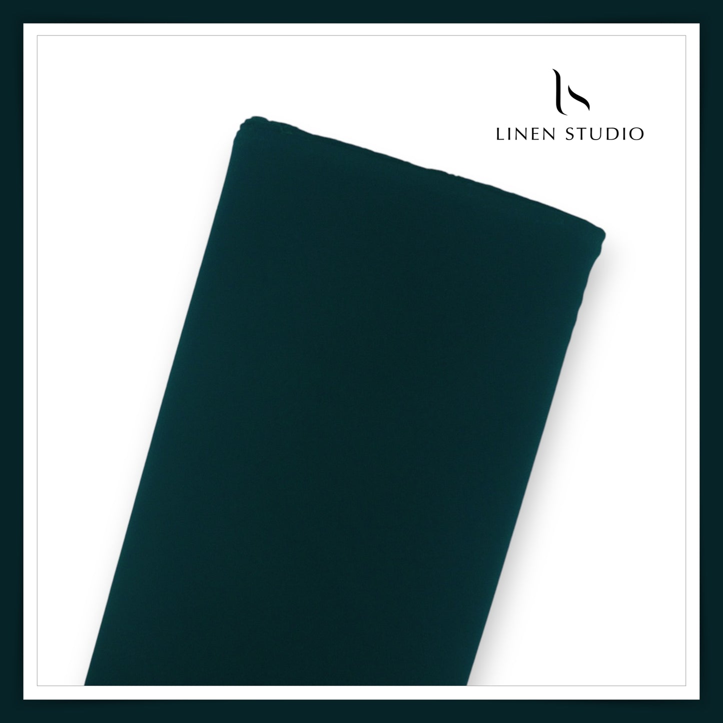 Indonesian Lachka Suiting (Korean Pants) - Peacock Green - Linen Studio