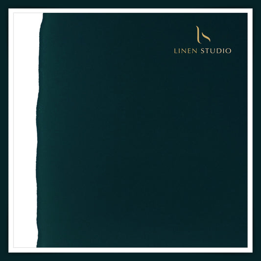 Indonesian Lachka Suiting (Korean Pants) - Peacock Green - Linen Studio