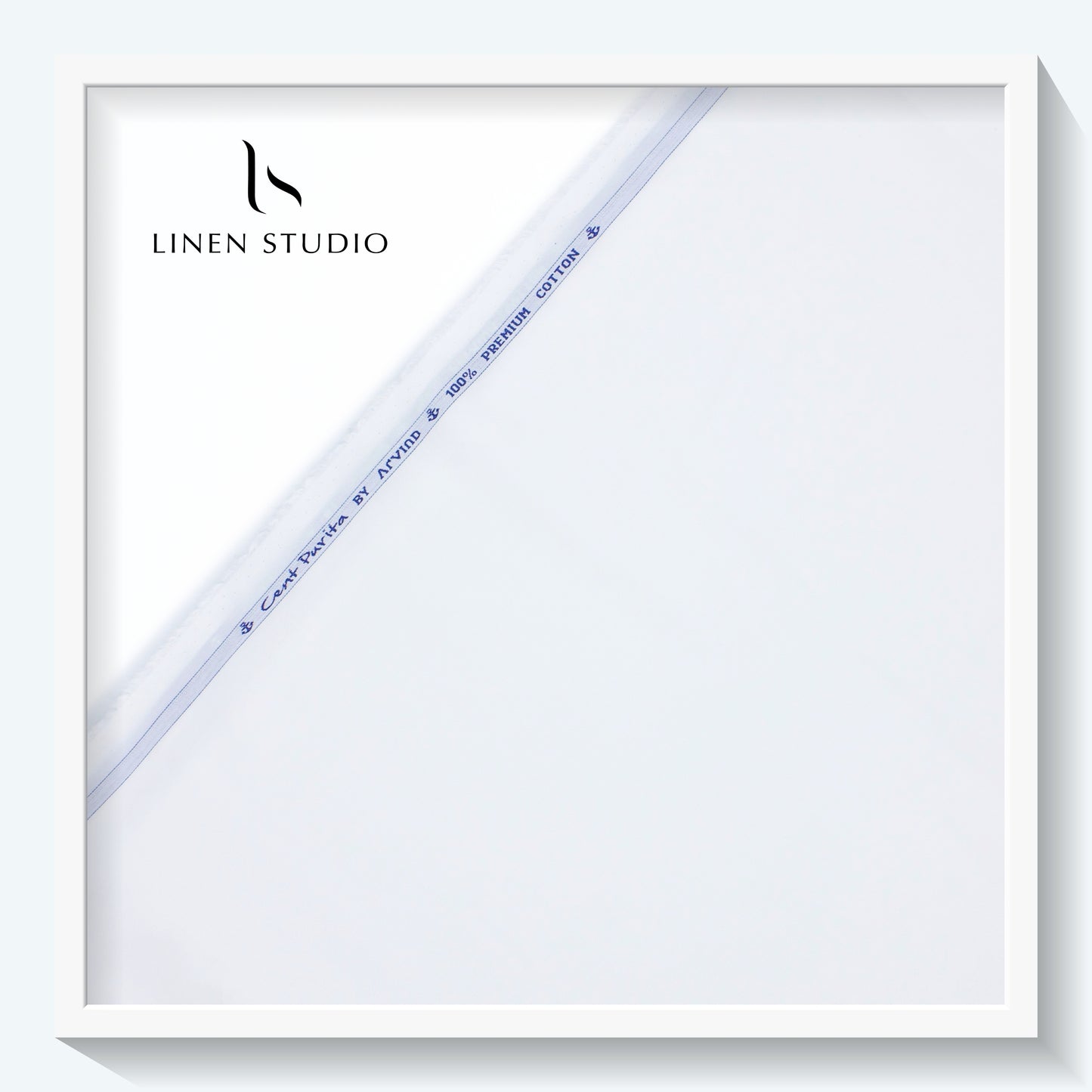 Arvind Florence White - 100% Premium Cotton Shirting - Linen Studio