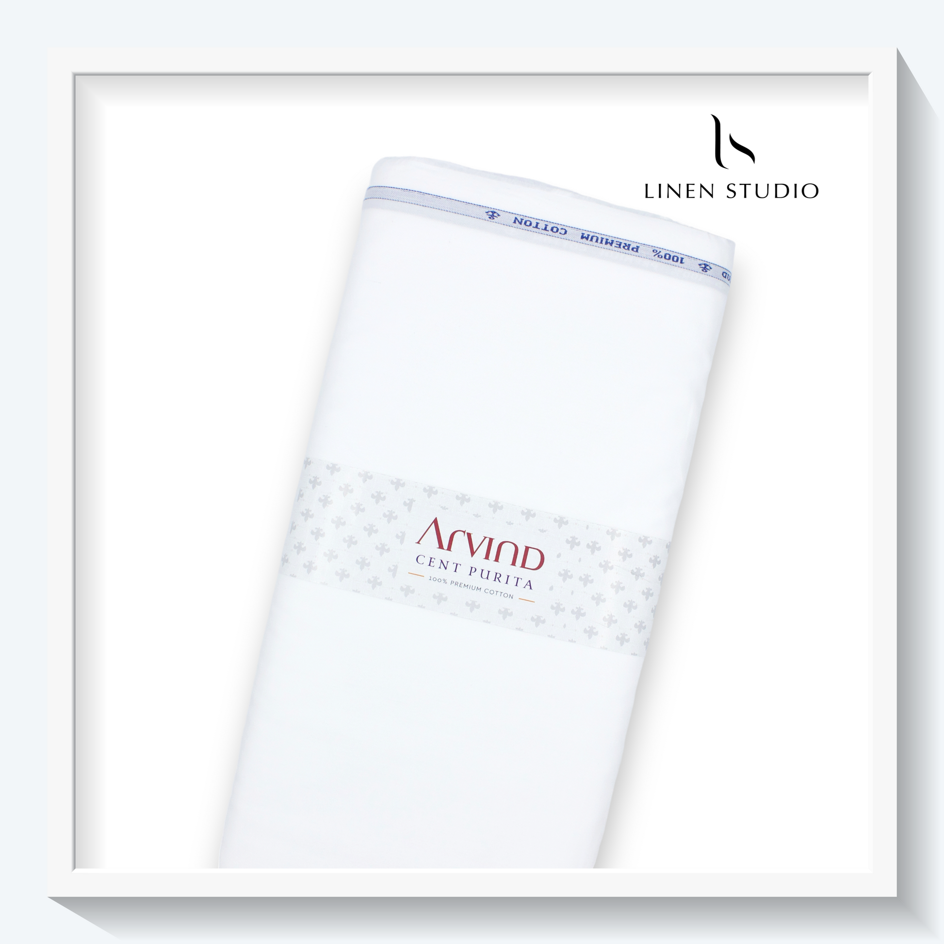 Arvind Major White - 100% Premium Cotton Shirting - Linen Studio