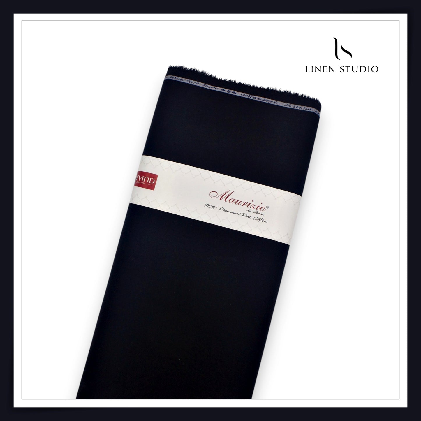 100% Giza Cotton Super Stretchable Fine Quality Shirting by Arvind - Black (NEW) (Fastest Selling)
