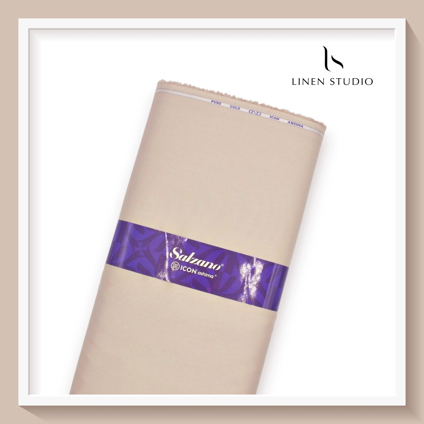 Icon Ashima 60's Satin Giza Cotton - Peach Beige
