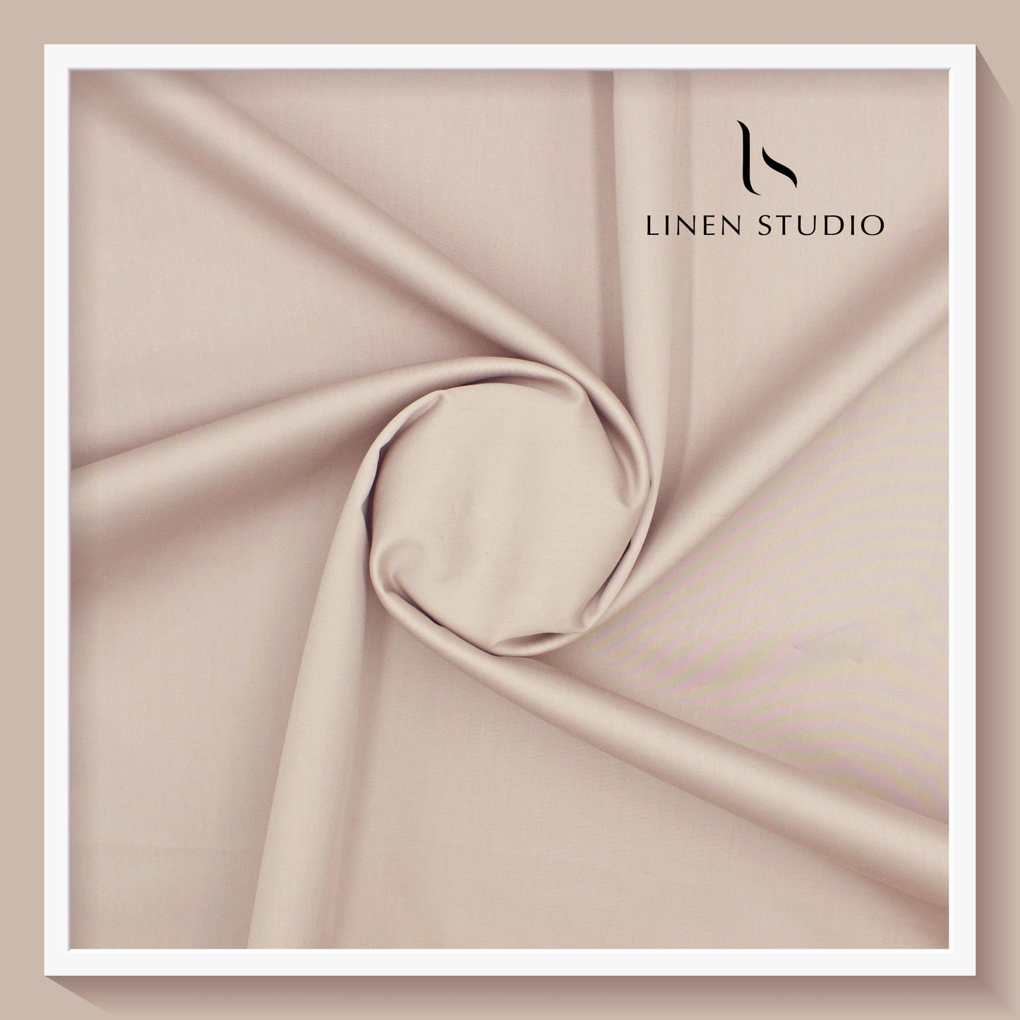 Icon Ashima 60's Satin Giza Cotton - Peach Beige