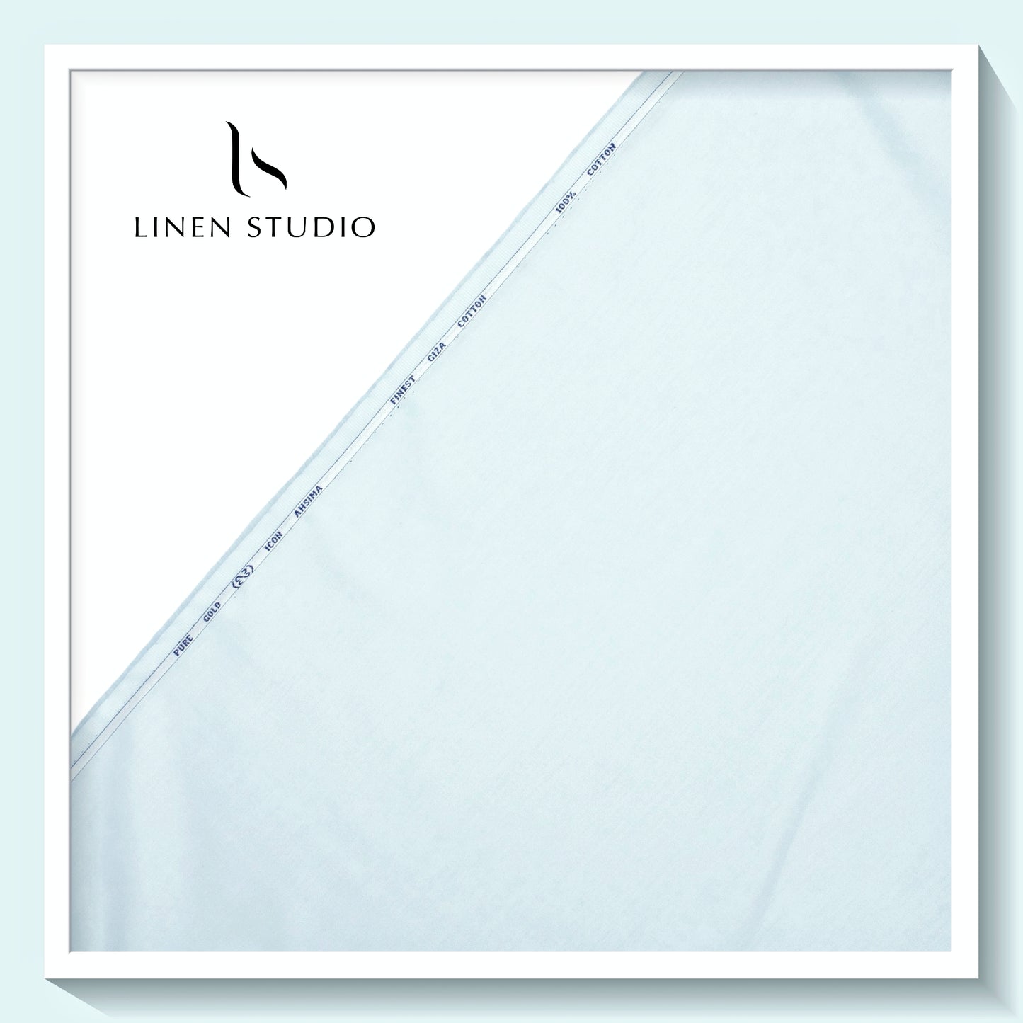 Icon Ashima 60's Satin Giza Cotton - Baby Blue