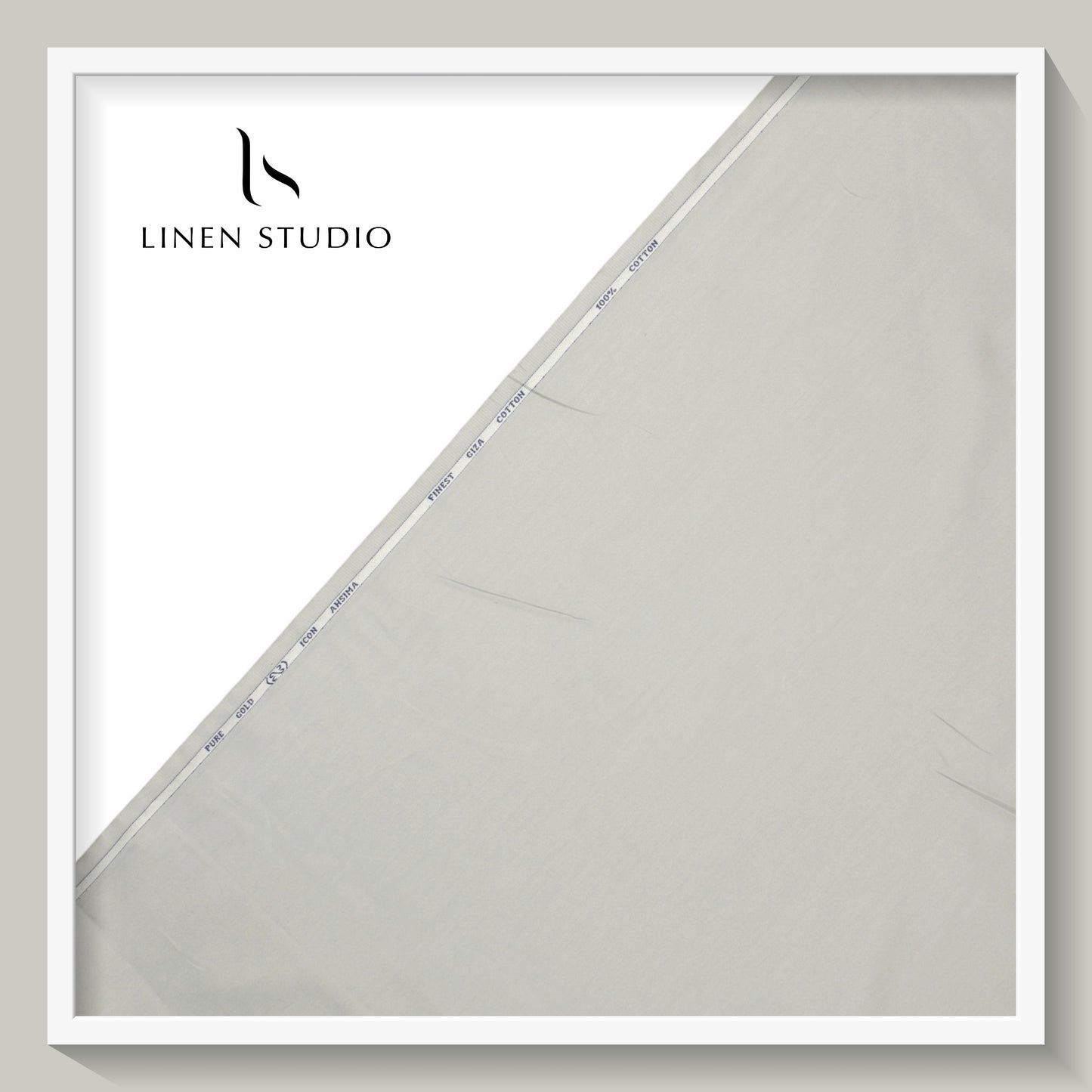 Icon Ashima 60's Satin Giza Cotton - Silver Grey