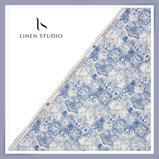 100% Luxury Cotton Digital Printed Shirting by Italian Channel - Jungle Book 2 (NEW)
