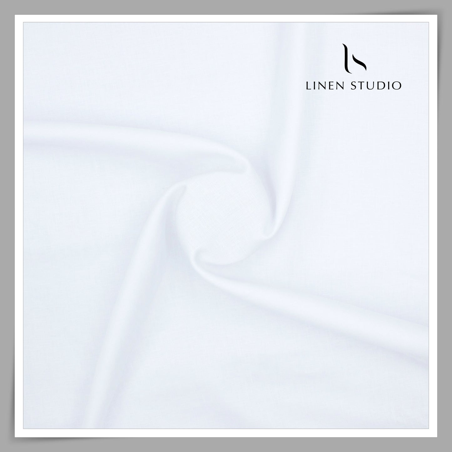 Burgoyne Pure Linen 70 Lea x 60 Lea Shirting - Super White (NEW)