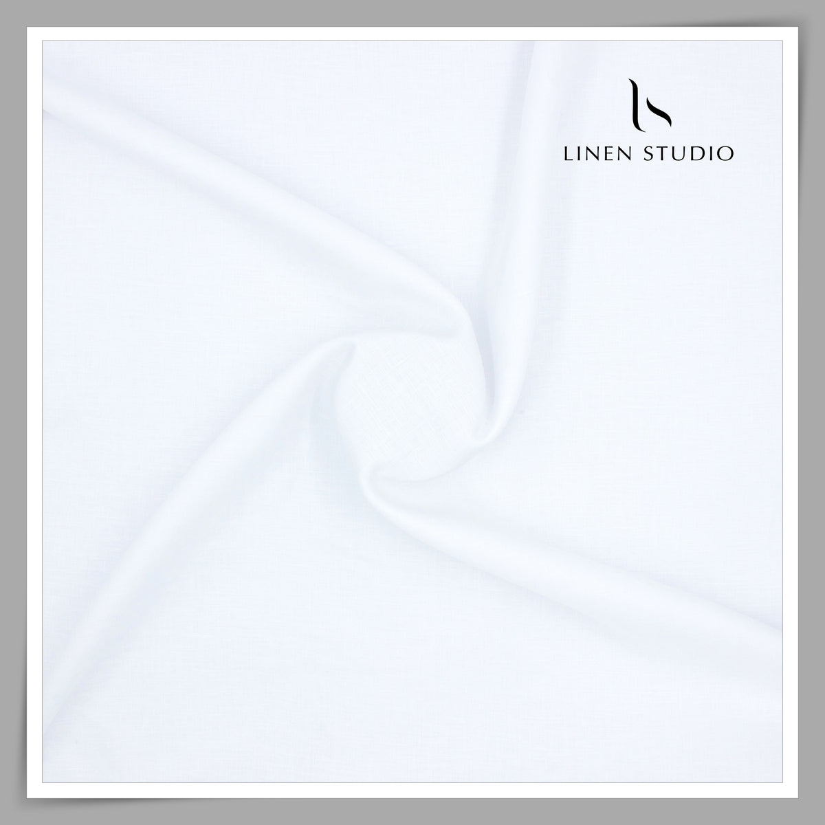 Burgoyne Pure Linen 60 Lea Shirting - Super White (NEW)
