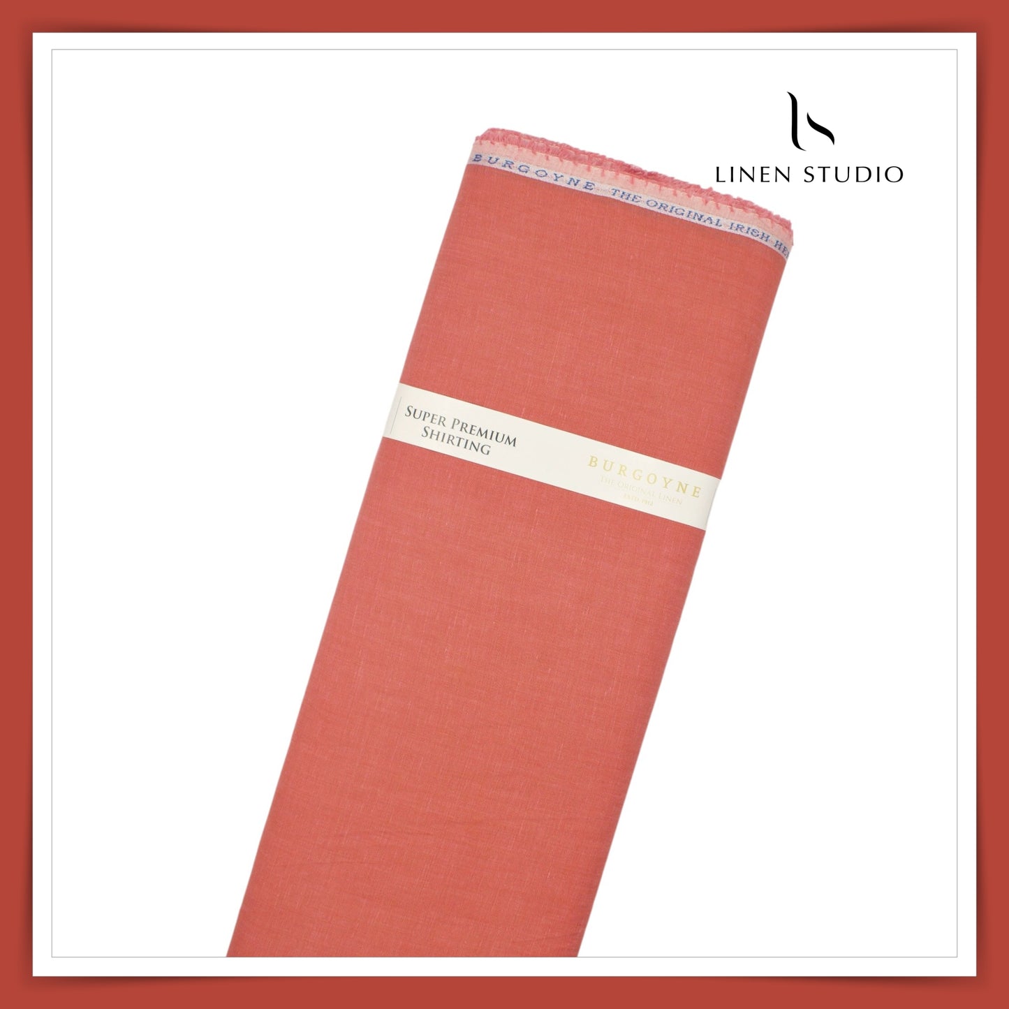 Burgoyne Exclusive 100 Lea Linen Premium Shirting - Pale Chestnut (NEW)
