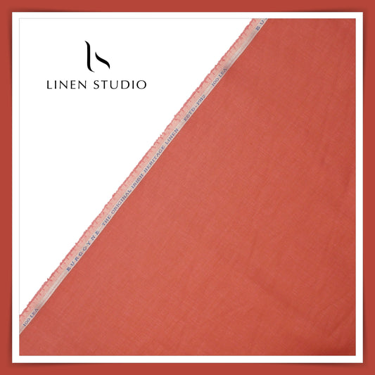 Burgoyne Exclusive 100 Lea Linen Premium Shirting - Pale Chestnut (NEW)