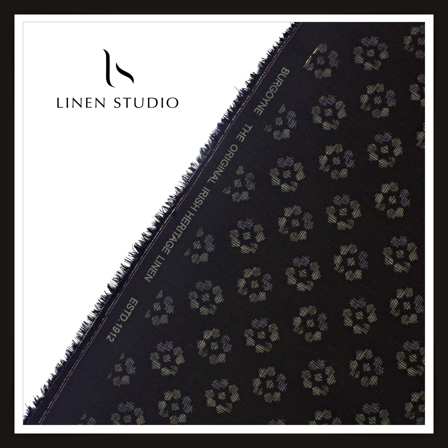 60 Lea Printed Linen Shirting by Burgoyne - Krushnapuspam