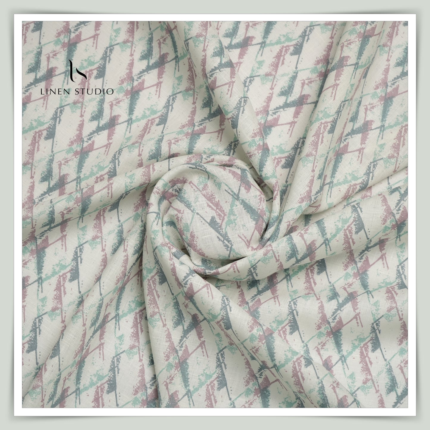 Burgoyne 70 Lea Premium Linen Digital Print - Rangini Parvatah - Linen Studio