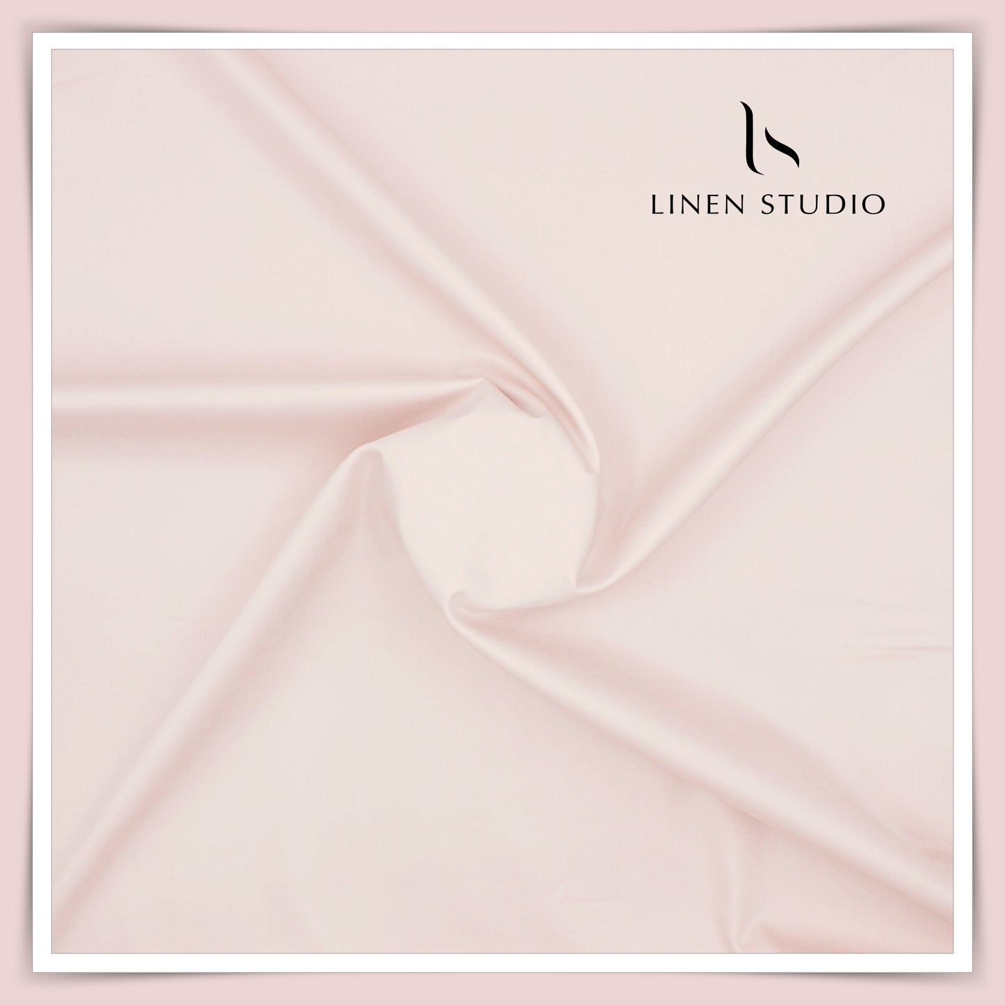 100% Giza Cotton Shirting by Burgoyne Ireland - Pastel Pink (NEW)