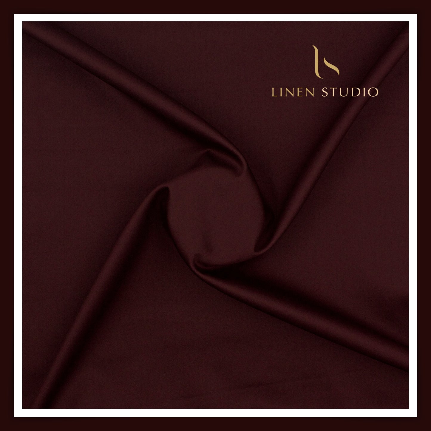 100% Giza Cotton Shirting by Burgoyne Ireland - Dark Sienna (NEW)