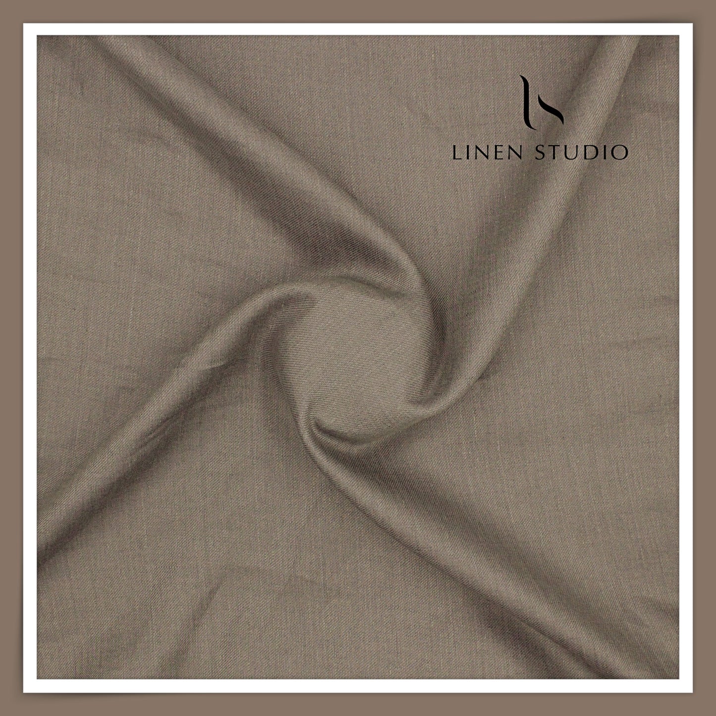 70 Lea Twill Shirting by Burgoyne - Smoky Grey (Fastest Selling) (NEW)