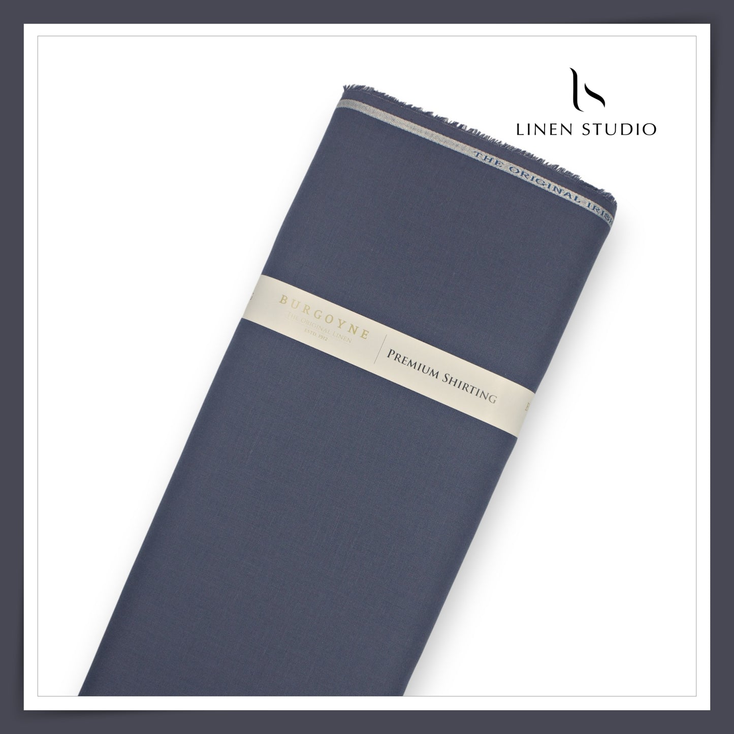 Burgoyne Premium Linen 70 Lea Shirting - Dolphin Grey (NEW)