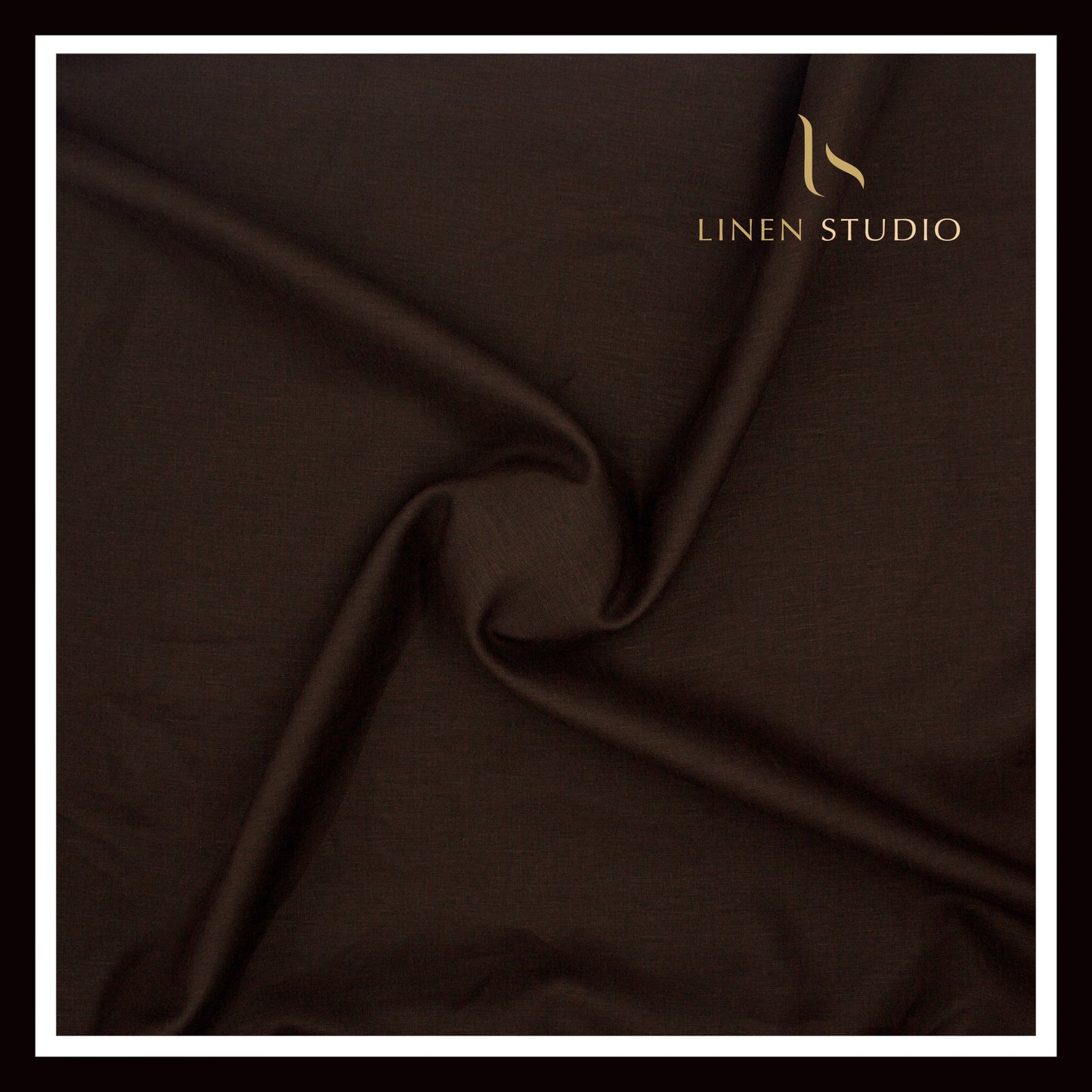 Burgoyne Premium Linen 70 Lea Shirting - Eclipse Brown (NEW)